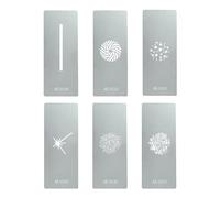 AK-GS3 6-Piece Gobo Set for Godox AK-R21 Projection Attachment - Laser-Cut Stainless Steel, Thermally Stable