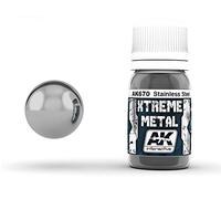 AK Interactive 30ml Extreme Metal Paints Stainless Steel # 670