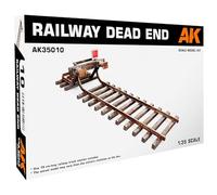 AK Interactive 35010 Rail Track 'Dead End' w/Buffer Stop 1:35 Model Kit