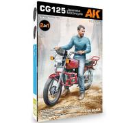 AK INTERACTIVE - Model Motorcycle Cg125 Japanese Motorcycle |ak Interactive|35027| 1:35 Model Char Promo
