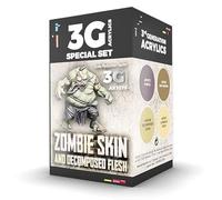 AK Interactive 3G Acrylic Wargame Color Paint Set - Zombie Skin & Decomposed Flesh (AK1076), Purple
