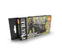 AK Interactive 3G Modern Woodland and Camouflage Camouflages - Plastic Modelling Paints & Accessories Part Number AK-11632, Beige