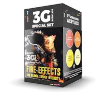 AK Interactive 3G Wargame Color Acrylic Paint Set - Fire Effects and Orange Energy Intensity (AK1071)
