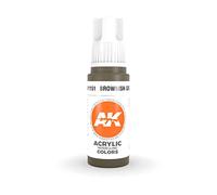 AK Interactive 3rd Gen Acrylic Brownish Green 17ml
