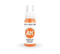 AK Interactive 3rd Gen Acrylic Clear Orange 17ml