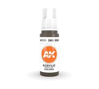 AK Interactive 3rd Gen Acrylic Dark Brown 17ml