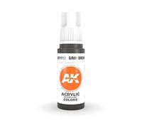AK Interactive Acrylic Paint 3rd Gen Grim Brown 17ml