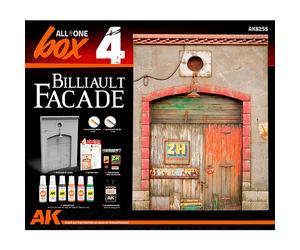 AK Interactive 8255 Billiault Facade Diorama All-in-one Model Kit Paint Set