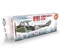 AK Interactive Acrylics 3Gen Aircraft Set AK11710 WWI German Aircraft Colors Set 3G (8x17ml)
