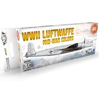 AK Interactive Acrylics 3Gen Aircraft Set AK11717 WWII Luftwaffe Mid-War Colors Set 3G (8x17ml)