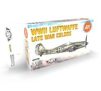 AK Interactive Acrylics 3Gen Aircraft Set AK11718 WWII Luftwaffe Late War Colors Set 3G (6x17ml)
