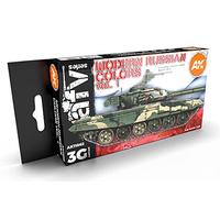 AK Interactive AFV Series 3G Acrylic Paint Set - Modern Russian Colors Volume 1 (AK11662), Black