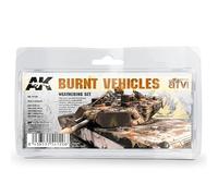 AK Interactive AFV Series - Burnt Vehicles Weathering Set - AK4120