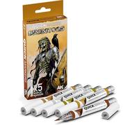 AK Interactive AK Quick Marker Skeleton Set of 5 Colors Water Based Markers for Models AKMQ110