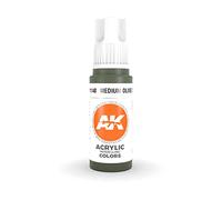 AK Interactive 3rd Gen Acrylic Medium Olive Green 17ml