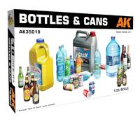 AK Interactive AK35018 Bottles & Cans 1/35