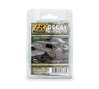 AK Interactive AK4180 Decay & Abandoned Weathering Set (3x35ml Matte Oil/Enamel Paint for Models/Dioramas, 3-6 sq.m. coverage, Outdoor Use)