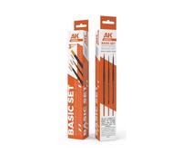 AK Interactive AKB104 Basic Paint Brushes Set (3 Paint Brushes)