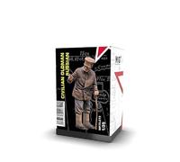 AK INTERACTIVE - Civilian Old Man Russian Model Figure Civilian Old Man Russian Ak Interactive Mp35-273 1/35th Model Tank Promo Miniature Figurine