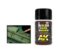 AK Interactive - Enamel Wash: Dark Brown for Green Vehicles - AK00045