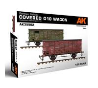 AK Interactive German Railway Covered G10 Wagon Gedeckter Guterwagen 1/3 AK35502