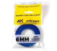 AK Interactive - Masking Tape for Curves 6mm Wide - 18 Metres Length - AK9184