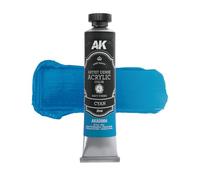 AK Interactive Matt Finish Dense Acrylics Color 20 ml, Cyan