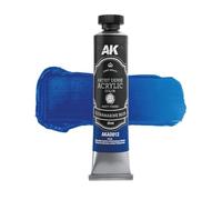 AK Interactive Matt Finish Dense Acrylics Color 20 ml, Ultramarine Blue