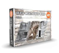 Ak Interactive OLD & Weathered Wood VOL 2 Paint Set