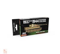 AK Real Colors Set RCS122 1937-1944 Panzer Colors (6x17ml)