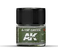 AK Interactive Real Color A-19F Grass Green 10ML Acrylic Hobby Paint Bottle