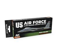 AK Real Colors Set RCS119 US Air Force & ANG Modern Aircraft Colors (8x17ml)