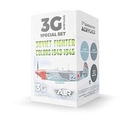 AK Interactive Soviet Fighter Colors 1943-1945 3 Gen Paint Set, Blue (AK11742)
