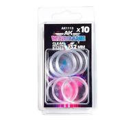 AK Interactive Wargame Hollow Base, Clear, 32 mm (10 Units