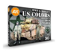 AK Interactive WWII & Modern US Colors - Signature Set by Adam Wilder # 11763