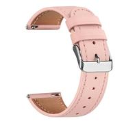 AK Leather Smart Watch Straps 20mm-Soft Smart Watch Bands for Men Women- Quick Release Watch Band Replacement - Women's Men’s Watch Bracelet Clasp Buckle (Pink)