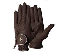 AK Light Grip Horse Riding Gloves For Competition & For Dressage (Brown, L)