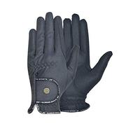 AK Light Grip Horse Riding Gloves For Competition & For Dressage (Navy, M)