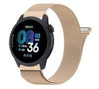 AK Metal Band for COROS PACE 4 / PACE 3 / Pro/APEX 2 Pro/APEX Pro/APEX 46mm, 22mm Stainless Steel Mesh Loop Magnetic Strap for Coros Pace 4/3 Watch Women Men (Rose Gold)