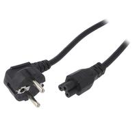 AK-NB-01C cable 3x0.75mm² PVC 1.5m black 2.5A 250V core: OFC AKYGA