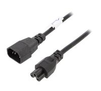 AK-NB-09A Cable IEC C14 MaleIEC C5 Female 15m Black PVC 25A AKYGA
