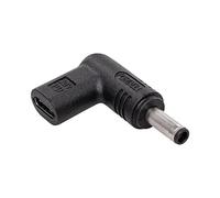 AK-ND-C10 USB C Female, DC 4.5/3.0 Male Connector: Adapter Black AKYGA