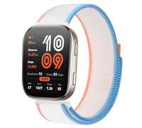 AK Nylon Strap Compatible with Amazfit Bip 6 / Bip 5 Smart Watch Band, Amazfit GTR 4 Bands, 22mm Soft Sport WristBand for Amazfit Bip 6 / Bip 5 / GTR 4 Women Men (Milky White)