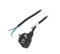 AK-OT-01C Cable CEE 7/7 (E/F) Angled Male Lead PVC 15m AKYGA