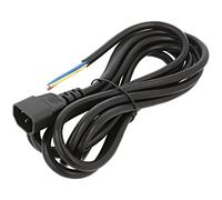 AK-OT-10C cable 3x1mm² IEC C14 male, cables PVC 3 meters black 10A AKYGA