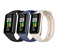 AK Pack 3 Straps Compatible for Amazfit Band 7 Band for Women Men, 3 Pack Soft Comfortable Adjustable Silicone Sport Replacement Wristband for Amazfit Band 7 (Black/Navy Blue/Ivory White)