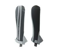 AK Passion Neoprene Children Horse Riding Half Chaps AKRS-1889 (Black/Grey, 12)