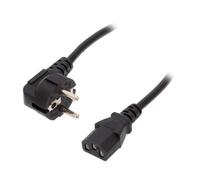 AK-PC-01A Cable CEE 7/7 (E/F) Angled Male, IEC C13 Female AKYGA