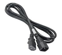 AK-PC-03C Cable IEC C13 Female IEC C14 Male PVC 18m Black AKYGA