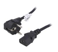 AK-PC-06A Cable CEE 7/7 (E/F) Angled Male IEC C13 Female AKYGA